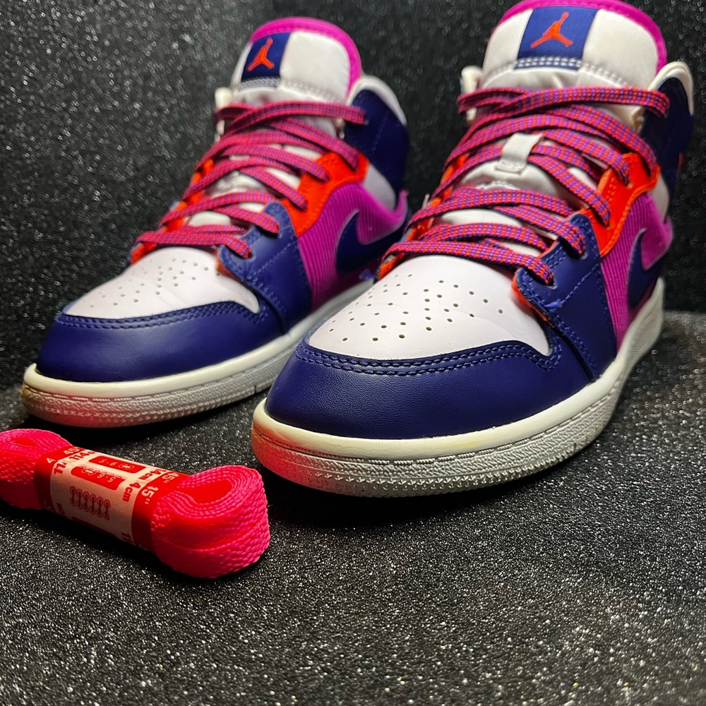 Jordan Kids' Sneakers - White, Blue, Pink